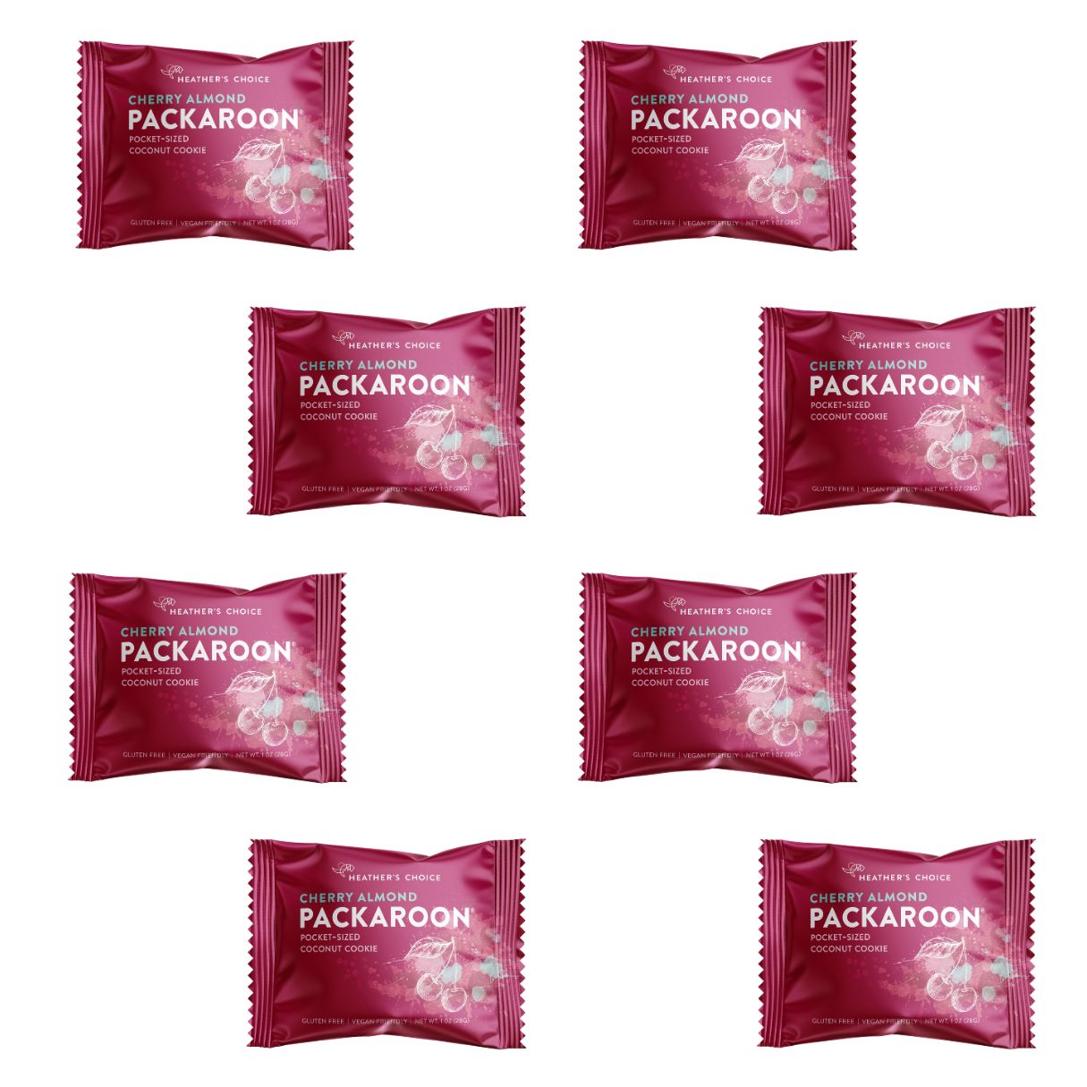 Cherry Almond Packaroons® (Eight Pack)