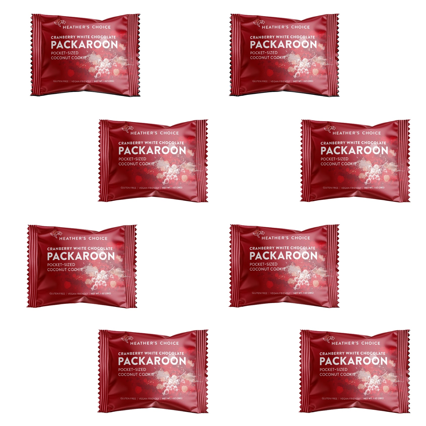 Cranberry White Chocolate Packaroons® (Eight Pack)