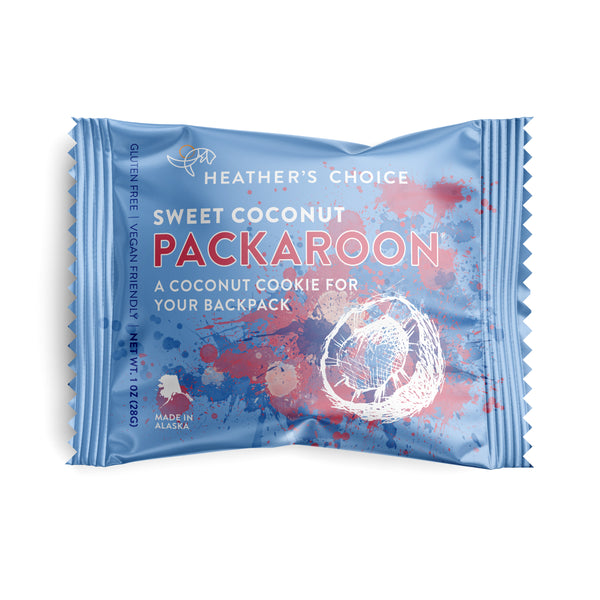 Sweet Coconut Packaroon dairy-free snack - frontside of packaging