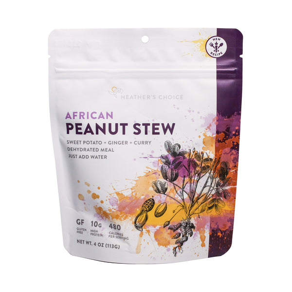 African Peanut Stew Vegetarian Backpacking Meal - frontside