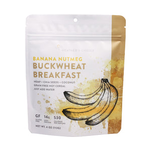 Banana Nutmeg Buckwheat Breakfast Grain-Free Meal - frontside of pouch