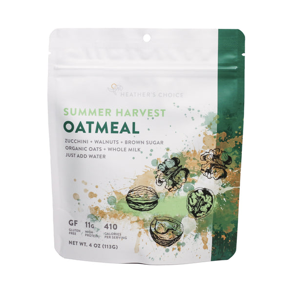 Summer Harvest gluten-free oatmeal - frontside of pouch